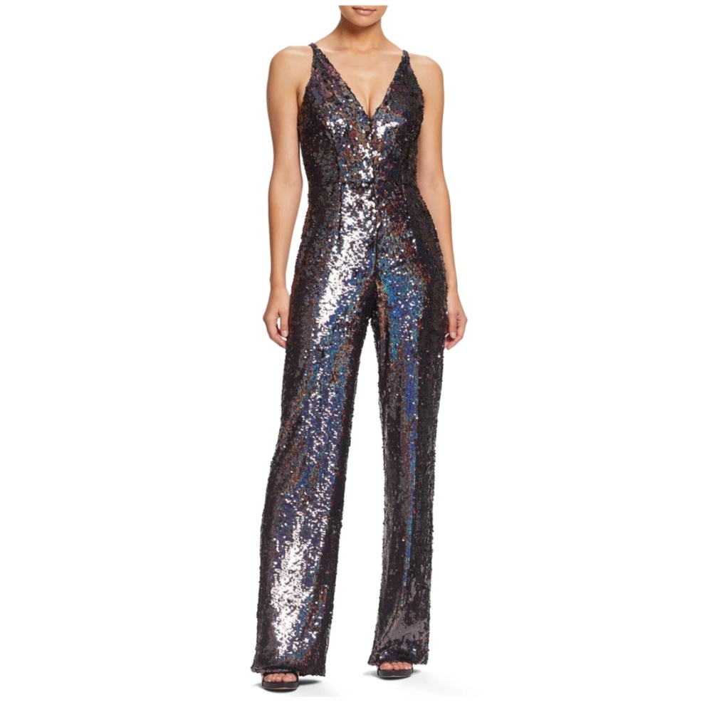 Dress The Population Charlie Sequin Jumpsuit